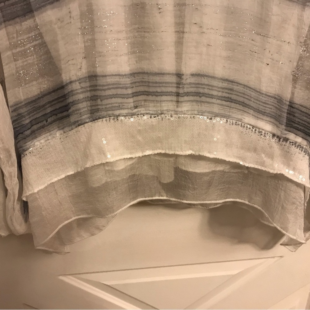 NWT Adore sheer Pull Over Tunic Top - Picture 3 of 6